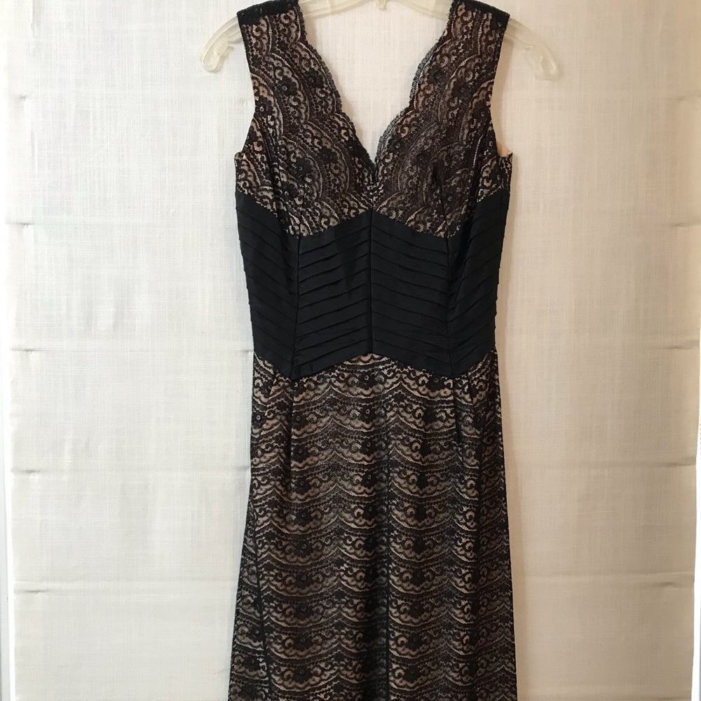 Vintage ‘Minx Modes’ Black/Nude 1950’s Dress.